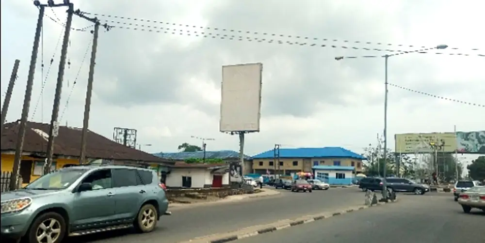 Portrait - Raban Roundabout By Ibb Way Facing Traffic To Calabar Internatiopnal Airport From U.J Esuene Stadium