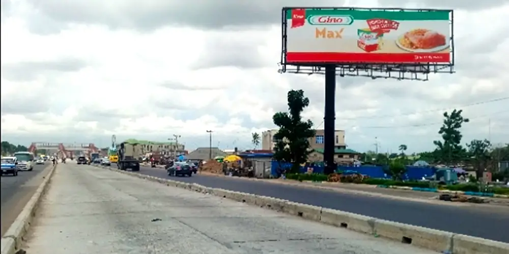 Unipole billboard - Along Agege Motor Road At Pwd Bus Stop