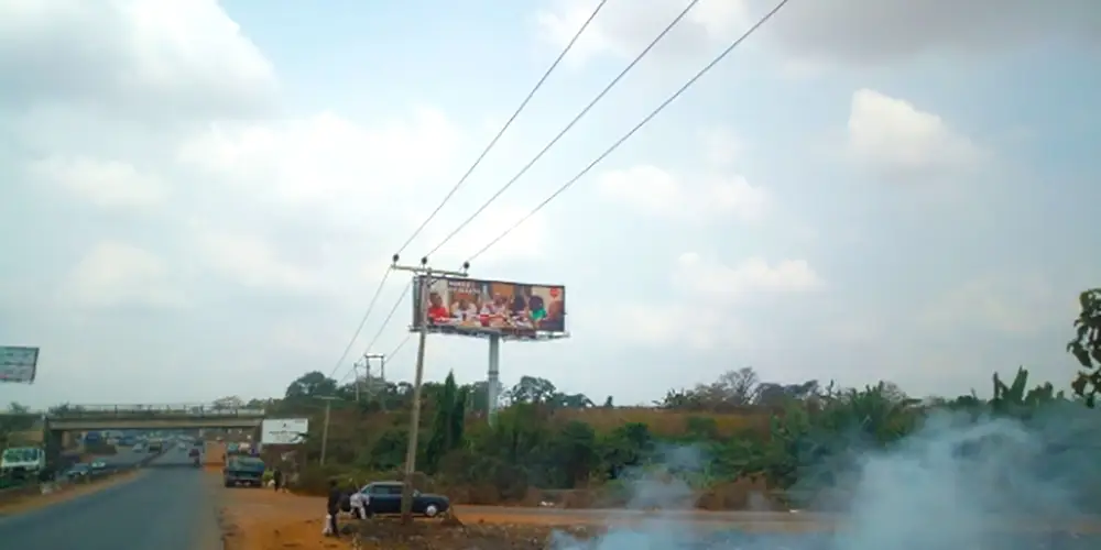 Unipole billboard - Ibadan Expressway