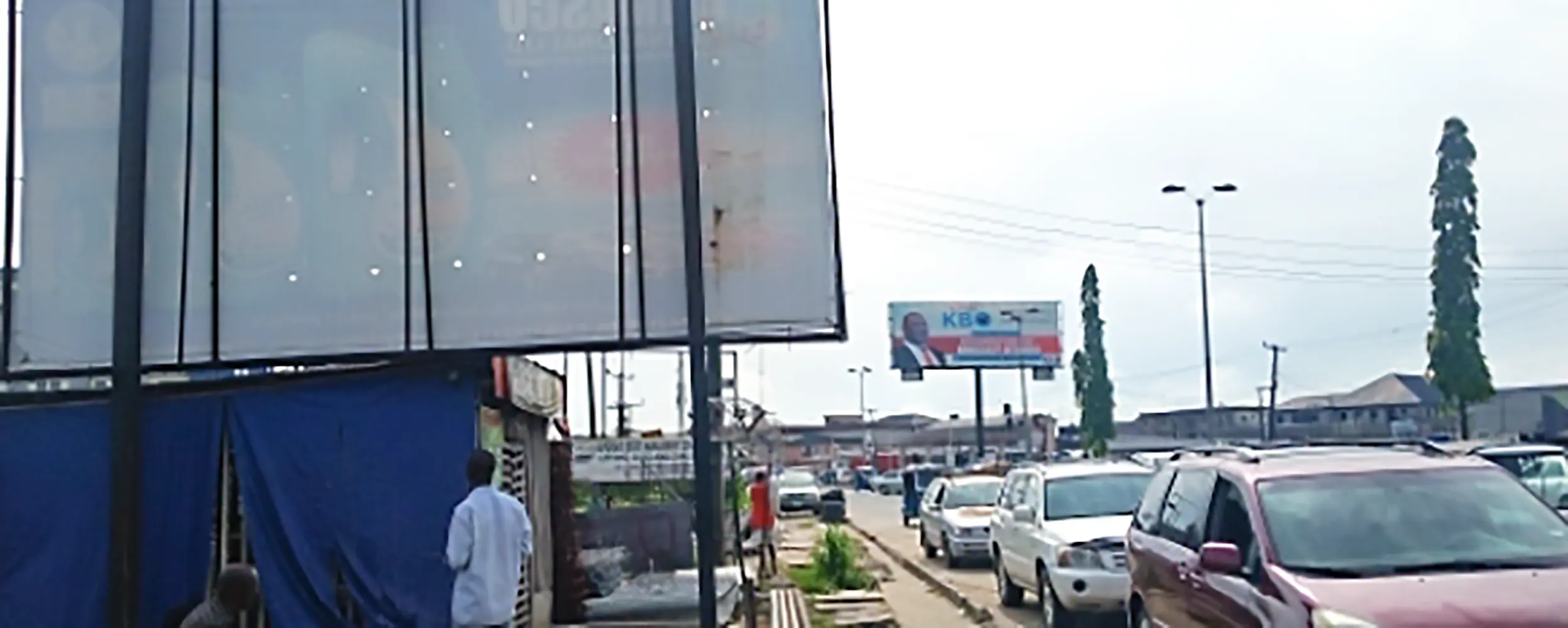 48 Sheet billboard - Airport Road By Total Filling Station Facing