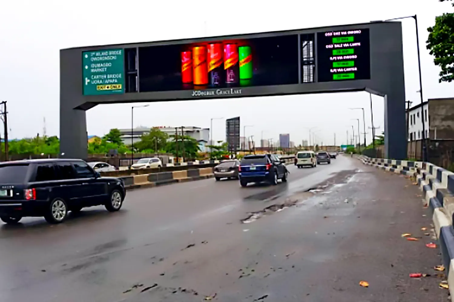 LED billboard - Adeniji Adele Facing Oworo (1 Per 3